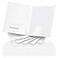 Seajan 100 Pack Folder with 2 Pocket Glossy Laminated Letter Size Paper Folder with Pocket Bulk Paper Portfolios for School Teacher College Office White