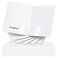 Seajan 100 Pack Folder with 2 Pocket Glossy Laminated Letter Size Paper Folder with Pocket Bulk Paper Portfolios for School Teacher College Office White