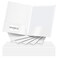 Seajan 100 Pack Folder with 2 Pocket Glossy Laminated Letter Size Paper Folder with Pocket Bulk Paper Portfolios for School Teacher College Office White