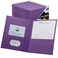 FILE-EZ FILEEZ TwoPocket Folders Purple 125Pack Textured Paper Letter Size EZ32445