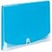 Smead Poly Expanding File 6 Dividers Flap and Cord Closure Letter Size Wave Pattern TealClear 70873