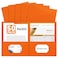 RAZCC Two Pocket Folders 50 Pack 2 Pocket Folders Fit Letter Size Paper Paper Folders with Pockets for School Office Business Home Orange
