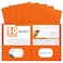 RAZCC Two Pocket Folders 50 Pack 2 Pocket Folders Fit Letter Size Paper Paper Folders with Pockets for School Office Business Home Orange
