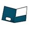 Oxford TwinPocket Folders Textured Paper Letter Size Blue Holds 100 Sheets Box of 25 57502EE