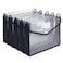 iMissiu Plastic File Folders Waterproof Transparent Expandable File Organiser Portable Large Capacity A4B4 File Wallet for OfficeBusinessSchool 5 Pack