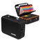 OUKMIC Fireproof Document Box with Lock Hard Case Portable Water Resistant File Organizer 16 x 12x 6 Home Travel Office Safe Storage for Important Documents Passports Laptop Black