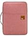 El-fmly Elfmly Travel Document Organizer A4 Document Holder Zipper Portfolio Organizer Portable Folder Pouch for Office BusinessOrange
