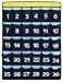 ANIZER Numbered Pocket Chart Over Door Hanging Classroom Organizer for Cell Phones Calculators Holders Blue 30 POCKETS
