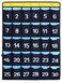 ANIZER Numbered Pocket Chart Over Door Hanging Classroom Organizer for Cell Phones Calculators Holders Blue 30 POCKETS