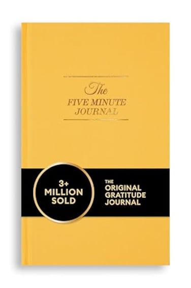 Intelligent Change The Five Minute Journal Original Daily Gratitude Journal 2025 Manifestation Journal for Mindfulness Undated Daily Journal with Gold Foiling PlasticFree Yellow