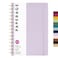 PAPERAGE Lined Spiral Journal Notebook Lavender 160 Pages Hardcover Journal for Women Men Medium 55 in x 8 in 100 GSM Thick Paper Spiral Notebook for Work School Journaling