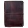 newestor Travelers Notebook Cover with Inner Pockets Card Slots and Pen Holder Passport Size Dark Brown