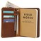 Jack's Point Leather field notes wallet cover for memo pocket sized notebook fits 35 x 55 notebooks separate pocket for cash real top grain leather multiple pockets for extra functionality and pen loo