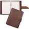 Nekmit Leather Planner 2026 A5 Refillable Runs From January 2026 to June 2027 Ring Binder 5x8 Planner Monthly Weekly Crazy Horse Leather Cover with Storage Pockets Back to School Supplies