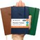 Roterunner A6 Pocket Notebook Bold Classic 3 Pack 35x55 Dotted Mini Notebook Journal 100Gsm Perforated Paper Work Gym Travel Journal Notebook Leather Small Notebook Numbered with Notes Index