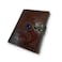 OVERDOSE Moon Design Stone Leather Journal With Brass CLock Handmade Unlined Paper Leather Bound Journal Sketchbook Notebook Drawing Journal 5 x 7 inches 12 x 17 cm A6