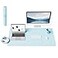 YSAGi NonSlip Leather Desk Pad L Size Waterproof Laptop Computer Desk Keyboard Mat Table Protector Blotter Mat Large Mouse Pad for OfficeWorkHomeDecorSky Blue 354 x 17