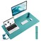 YSAGi NonSlip Leather Desk Pad L Size Waterproof Laptop Computer Desk Keyboard Mat Table Protector Blotter Mat Large Mouse Pad for OfficeWorkHomeDecorGreen Blue 354 x 17