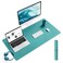 YSAGi NonSlip Leather Desk Pad L Size Waterproof Laptop Computer Desk Keyboard Mat Table Protector Blotter Mat Large Mouse Pad for OfficeWorkHomeDecorGreen Blue 354 x 17