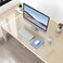 NATRKE Clear Desk Mat Pad 315x157 Large Transparent Computer Desk Mat Plastic Desktop Protector PVC Writing Pad with Round Edge Waterproof Wipeable NonSlip Table Protector for Home Office