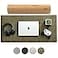 Nordik By Design Nordik Large Felt Desk Mat Timber Moss Green 35 x 17 inch Computer Desk Mat Keyboard and Mouse Pad Large Desktop Felt Pad