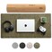 Nordik By Design Nordik Large Felt Desk Mat Timber Moss Green 35 x 17 inch Computer Desk Mat Keyboard and Mouse Pad Large Desktop Felt Pad