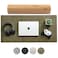 Nordik By Design Nordik Large Felt Desk Mat Timber Moss Green 35 x 17 inch Computer Desk Mat Keyboard and Mouse Pad Large Desktop Felt Pad