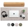 Nordik By Design Nordik Large Felt Desk Mat Stone Oat Beige 35 x 17 inch Computer Desk Mat Keyboard and Mouse Pad Large Desktop Felt Pad