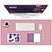 K KNODEL Large Office Leather Desk Mat Mouse and Keyboard Pad Computer and Laptop Mat Desktop Protector and Cover Writing Pad and Blotter 315x157 Purple