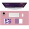 K KNODEL Large Office Leather Desk Mat Mouse and Keyboard Pad Computer and Laptop Mat Desktop Protector and Cover Writing Pad and Blotter 315x157 Purple