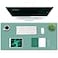 K KNODEL Large Office Leather Desk Mat Mouse and Keyboard Pad Computer and Laptop Mat Desktop Protector and Cover Writing Pad and Blotter 354x17 Green