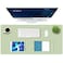 K KNODEL Large Office Leather Desk Mat Mouse and Keyboard Pad Computer and Laptop Mat Desktop Protector and Cover Writing Pad and Blotter 354x17 Light Green