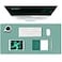 K KNODEL Large Office Leather Desk Mat Mouse and Keyboard Pad Computer and Laptop Mat Desktop Protector and Cover Writing Pad and Blotter 315x157 Green