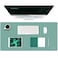 K KNODEL Large Office Leather Desk Mat Mouse and Keyboard Pad Computer and Laptop Mat Desktop Protector and Cover Writing Pad and Blotter 315x157 Green