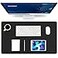 K KNODEL Small Office Leather Desk Mat Mouse and Keyboard Pad Computer and Laptop Mat Desktop Protector and Cover Writing Pad and Blotter 236x138 Black