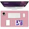 K KNODEL Small Office Leather Desk Mat Mouse and Keyboard Pad Computer and Laptop Mat Desktop Protector and Cover Writing Pad and Blotter 236x138 Purple