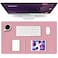 K KNODEL Small Office Leather Desk Mat Mouse and Keyboard Pad Computer and Laptop Mat Desktop Protector and Cover Writing Pad and Blotter 236x138 Purple