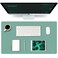 K KNODEL Small Office Leather Desk Mat Mouse and Keyboard Pad Computer and Laptop Mat Desktop Protector and Cover Writing Pad and Blotter 236x138 Green