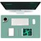 K KNODEL Small Office Leather Desk Mat Mouse and Keyboard Pad Computer and Laptop Mat Desktop Protector and Cover Writing Pad and Blotter 236x138 Green