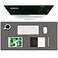 K KNODEL Large Office Leather Desk Mat Mouse and Keyboard Pad Computer and Laptop Mat Desktop Protector and Cover Writing Pad and Blotter 315x157 Dark Gray