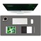 K KNODEL Large Office Leather Desk Mat Mouse and Keyboard Pad Computer and Laptop Mat Desktop Protector and Cover Writing Pad and Blotter 315x157 Dark Gray