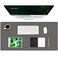 K KNODEL Large Office Leather Desk Mat Mouse and Keyboard Pad Computer and Laptop Mat Desktop Protector and Cover Writing Pad and Blotter 315x157 Dark Gray