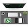 K KNODEL Large Office Leather Desk Mat Mouse and Keyboard Pad Computer and Laptop Mat Desktop Protector and Cover Writing Pad and Blotter 354x17 Dark Gray