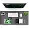 K KNODEL Large Office Leather Desk Mat Mouse and Keyboard Pad Computer and Laptop Mat Desktop Protector and Cover Writing Pad and Blotter 354x17 Dark Gray