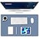 K KNODEL Small Office Leather Desk Mat Mouse and Keyboard Pad Computer and Laptop Mat Desktop Protector and Cover Writing Pad and Blotter 236x138 Lake Blue