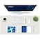 K KNODEL Large Office Leather Desk Mat Mouse and Keyboard Pad Computer and Laptop Mat Desktop Protector and Cover Writing Pad and Blotter 354x17 White
