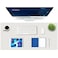 K KNODEL Large Office Leather Desk Mat Mouse and Keyboard Pad Computer and Laptop Mat Desktop Protector and Cover Writing Pad and Blotter 354x17 White