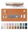 YSAGi Leather Desk Protector Office Mat Large Mouse Mat NonSlip PU Leather Blotter Laptop Desk Mat Waterproof Writing Pad for Office and Home Brown 354 x 17