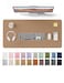 YSAGi Leather Desk Protector Office Mat Large Mouse Mat NonSlip PU Leather Blotter Laptop Desk Mat Waterproof Writing Pad for Office and Home Khaki 315 x 158