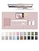 YSAGi Leather Desk Protector Office Mat Large Mouse Mat NonSlip PU Leather Blotter Laptop Desk Mat Waterproof Writing Pad for Office and Home Grayish Lavender 315 x 158